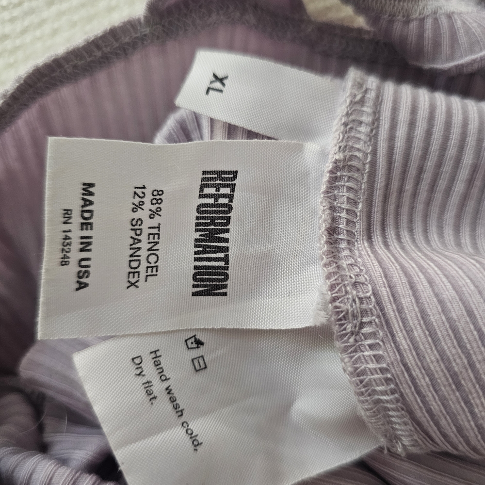 Reformation Lilac Ruffled Bodysuit - Picture 4 of 4